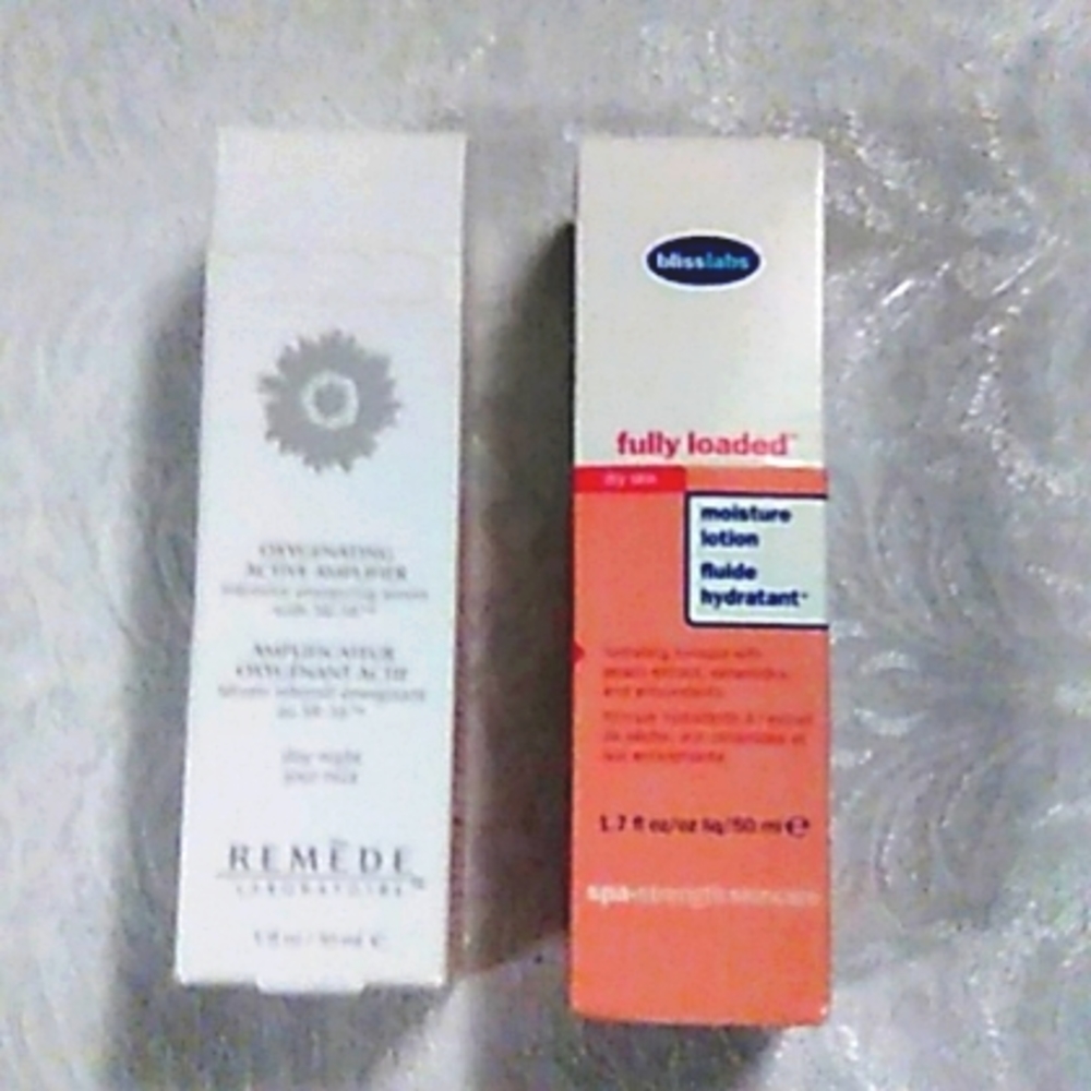Remede Laboratoire Oxygenating Active Amplifier & blisslabs Fully Loaded lotion